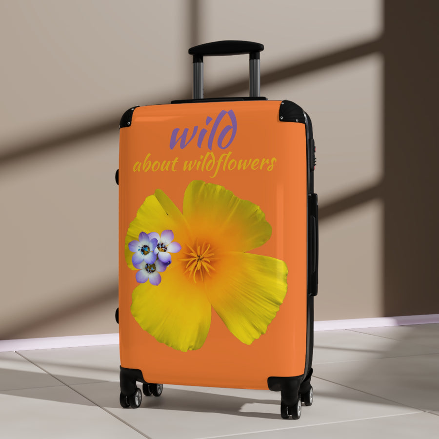 Suitcase - California Poppy & Gilia - Light Orange