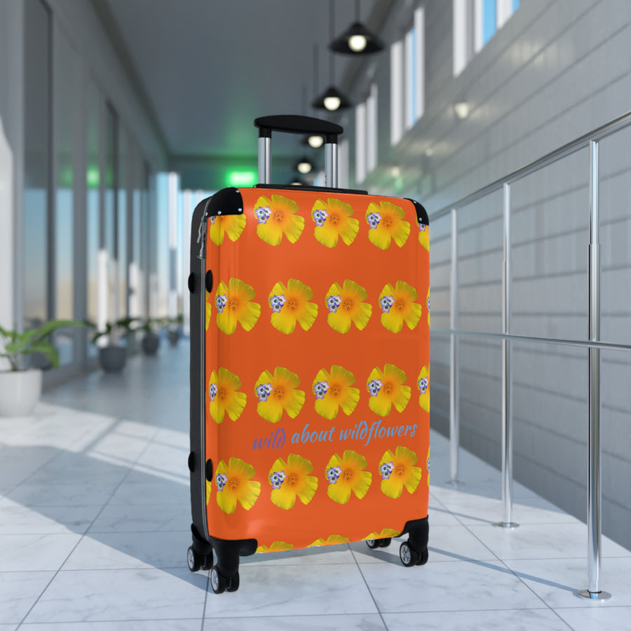 Suitcase - CA Poppies & Gilias Orange