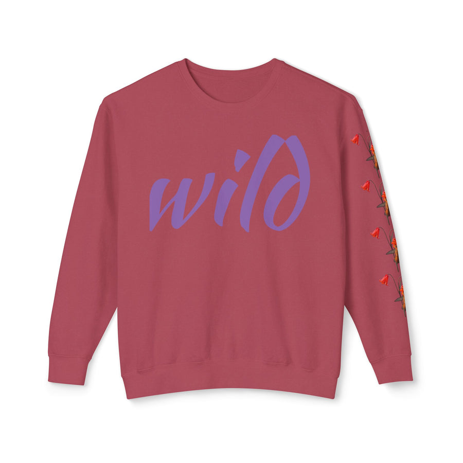 Sweatshirt Rufous Hummingbird at Scarlet Fritillary Unisex Crewneck