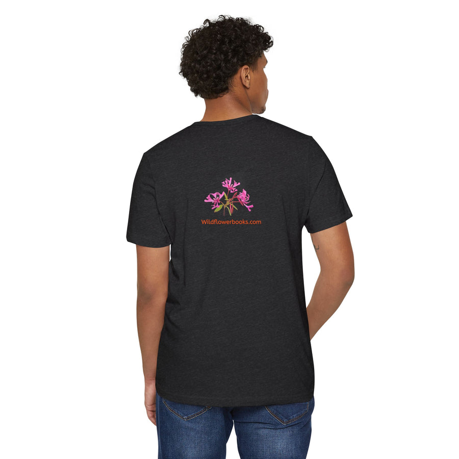 I Love Wildflowers (Red Ribbon Clarkia) Eco T-Shirt