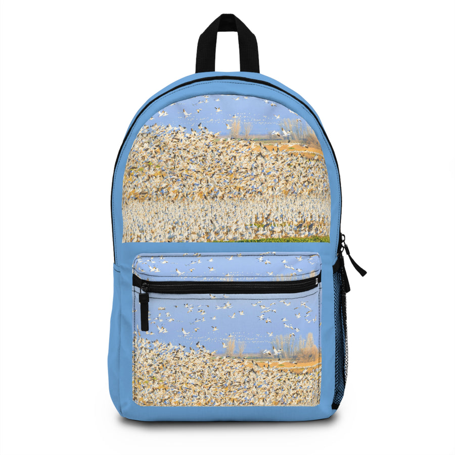 Nature Backpack - Ross Geese - Light Blue