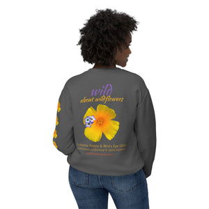 Sweatshirt - California Poppies Wildflower Crewneck