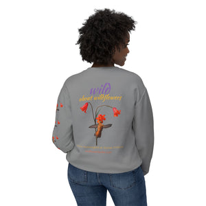 Sweatshirt Rufous Hummingbird at Scarlet Fritillary Unisex Crewneck