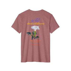 Sacred Datura Small Wildflower Unisex Recycled Organic T-Shirt