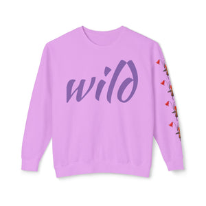 Sweatshirt - Rufous Hummingbird at Scarlet Fritillary Unisex Crewneck