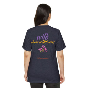 Red Ribbon Clarkia Wildflower Eco T-Shirt