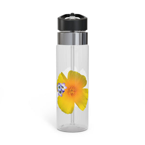 Sport Bottle - California Poppy and Bird's Eye Glia