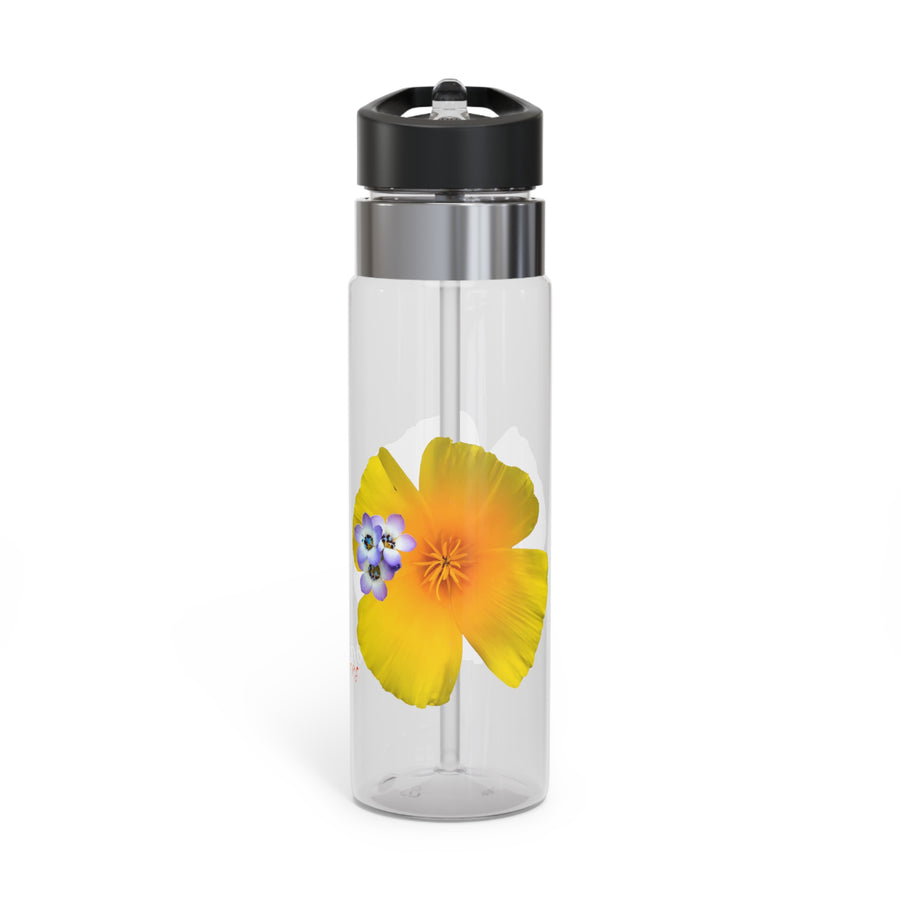 Sport Bottle - California Poppy and Bird's Eye Glia