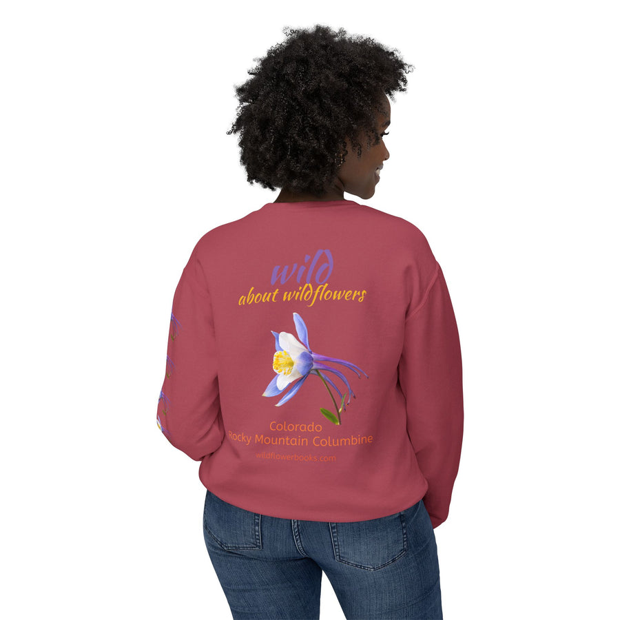 Sweatshirt Wild Colorado Rocky Mountain Columbine Crewneck