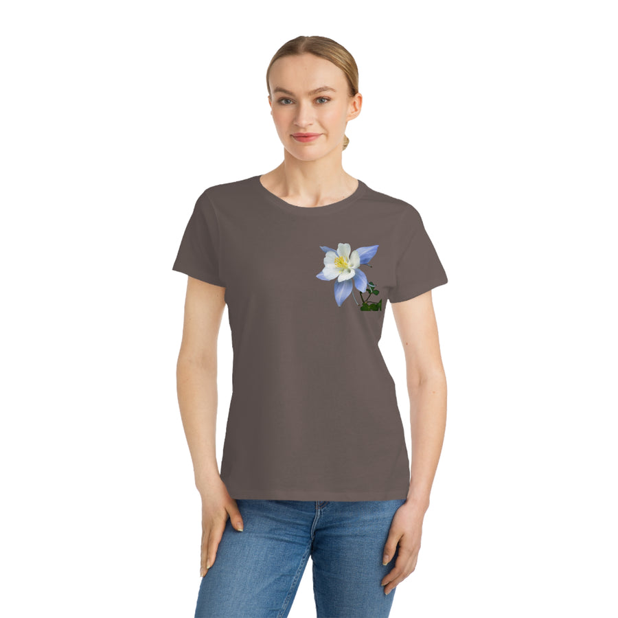 Organic Cotton Wildflower T-Shirt - Colorado Columbine