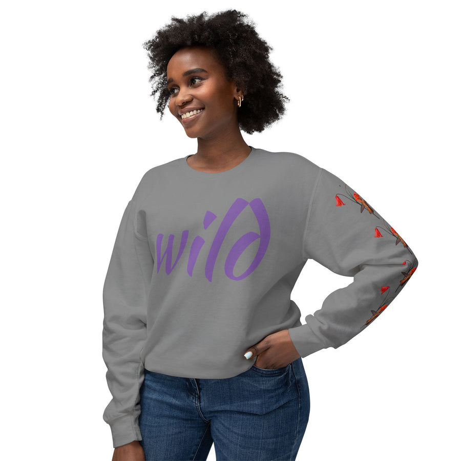 Sweatshirt Rufous Hummingbird at Scarlet Fritillary Unisex Crewneck