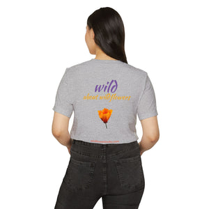 California Poppy Wildflower Unisex Recycled Organic T-Shirt