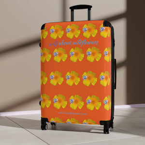 Suitcase - CA Poppies & Gilias Orange