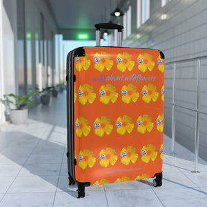 Suitcase - CA Poppies & Gilias Orange