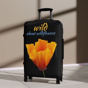 Suitcase - California Poppy - Black