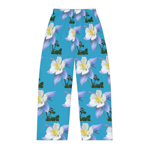 Wild Women's Pajama Pants - Colorado Columbine - Turquoise