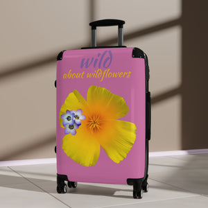 Suitcase - California Poppy & Gilia - Pink