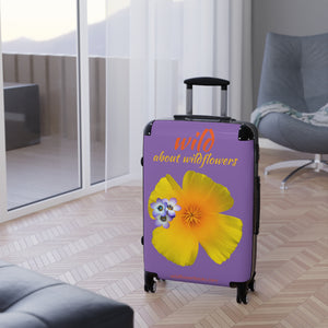 Suitcase - California Poppy & Gilia - Purple