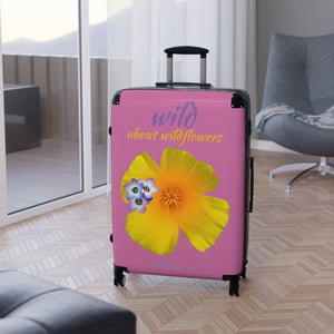 Suitcase - California Poppy & Gilia - Pink