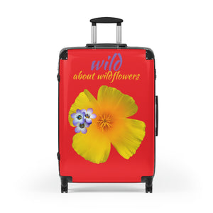 Suitcase - California Poppy & Gilia - Red