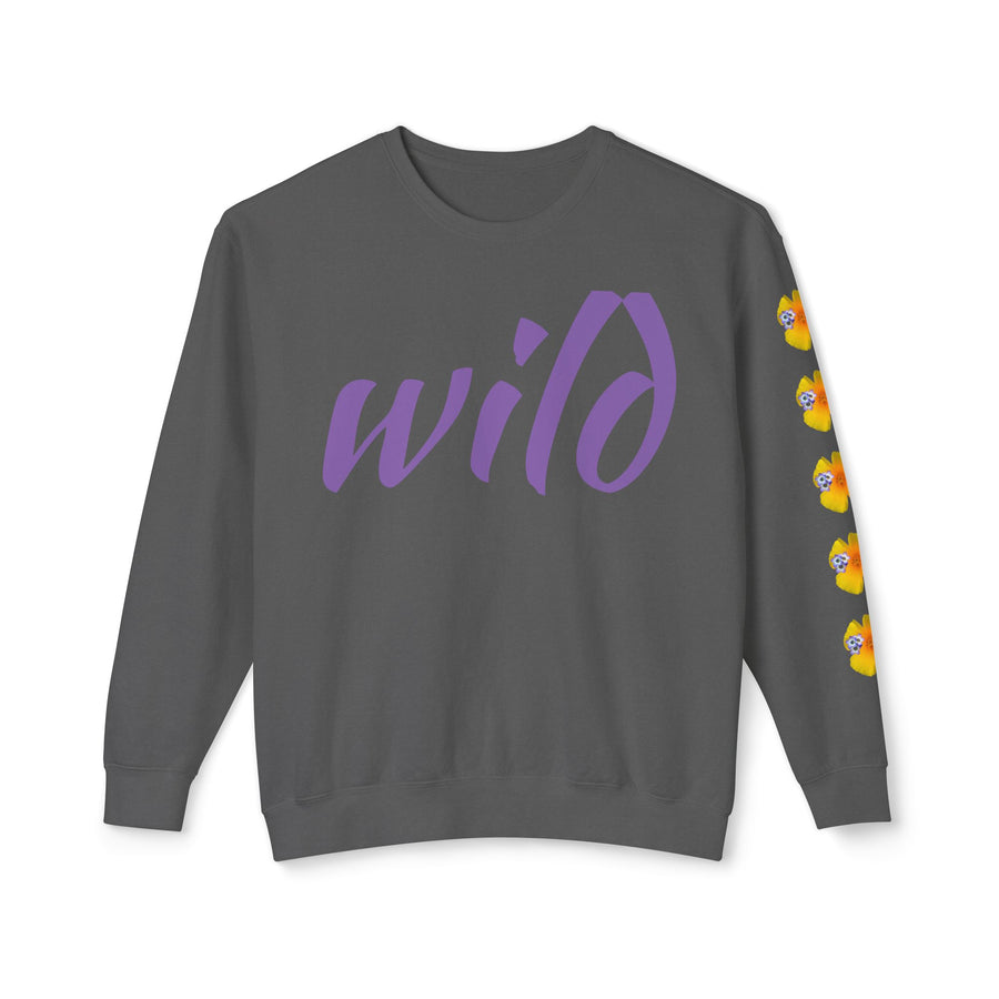 Sweatshirt - Wild Colorado Rocky Mountain Columbine + Poppies Unisex Crewneck