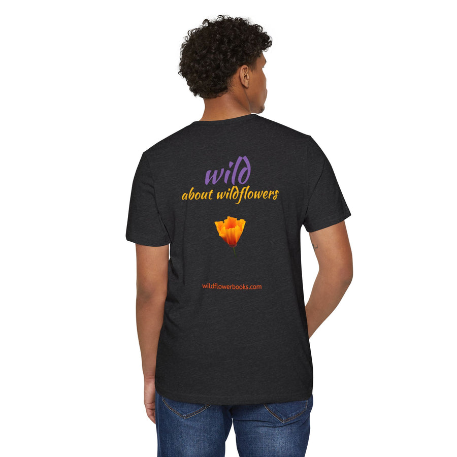 California Poppy Wildflower Unisex Recycled Organic T-Shirt