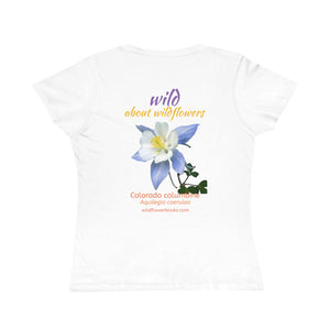 Organic Cotton Wildflower T-Shirt - Colorado Columbine