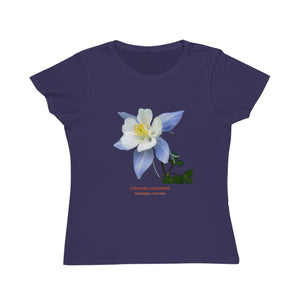 Organic Cotton Wildflower T-Shirt - Colorado Columbine