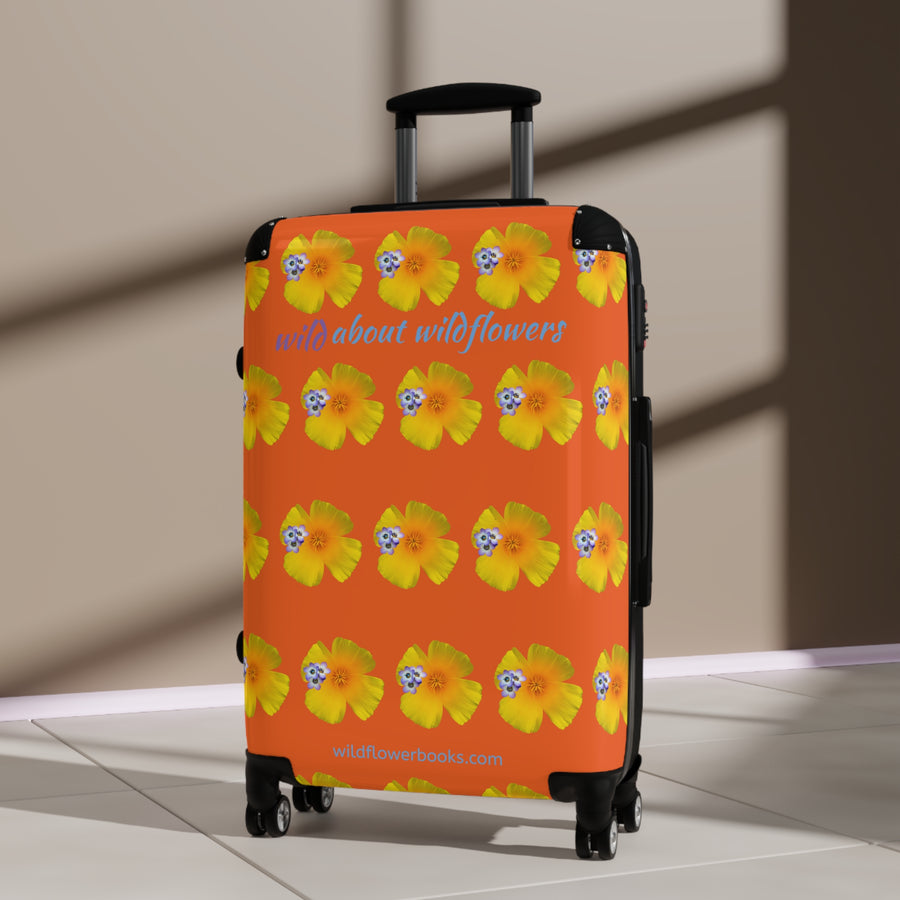 Suitcase - CA Poppies & Gilias Orange