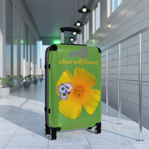 Suitcase - California Poppy & Gilia - Light Green