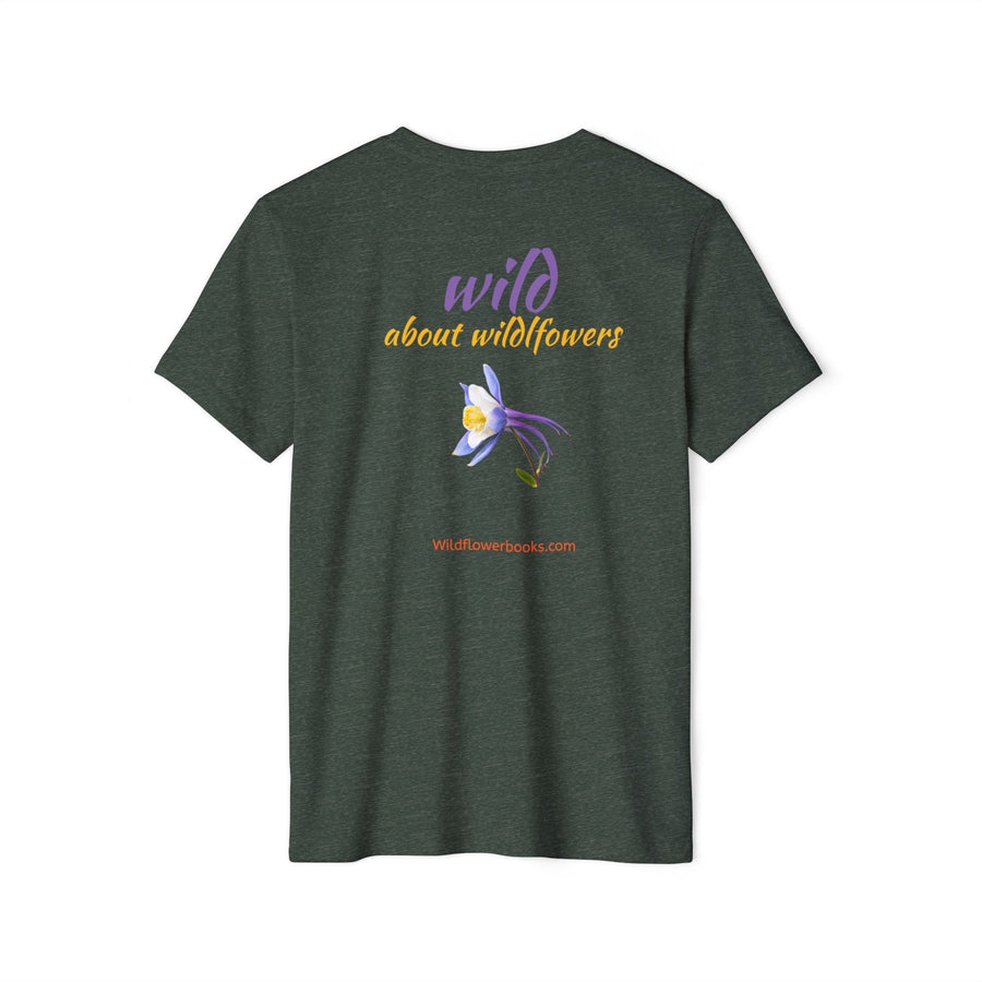 Rocky Mountain Columbine Wildflower Eco T-Shirt