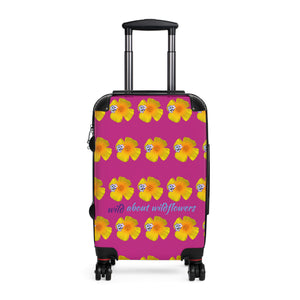 Suitcase - California Poppies & Gilias Pink