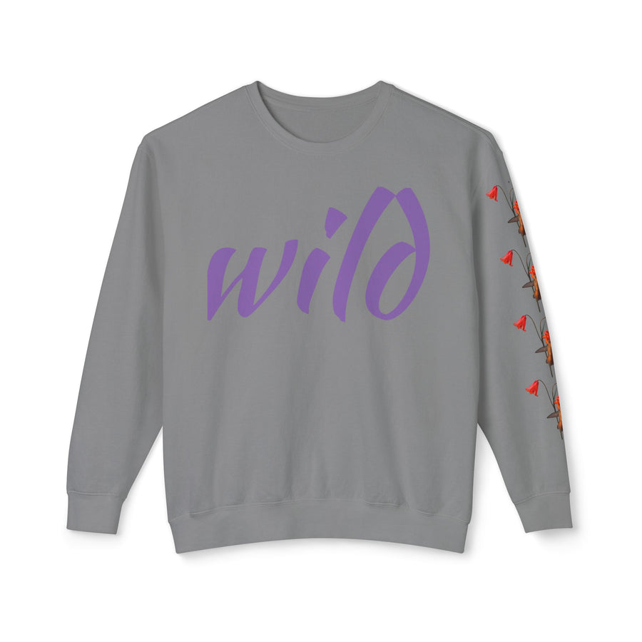 Sweatshirt Rufous Hummingbird at Scarlet Fritillary Unisex Crewneck