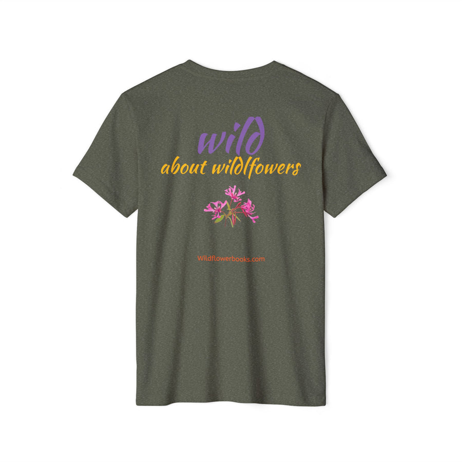 Red Ribbon Clarkia Wildflower Eco T-Shirt