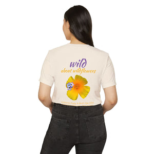 California Poppy & Bird's Eye Gilia Wildflower Stack Unisex Recycled Organic T-Shirt