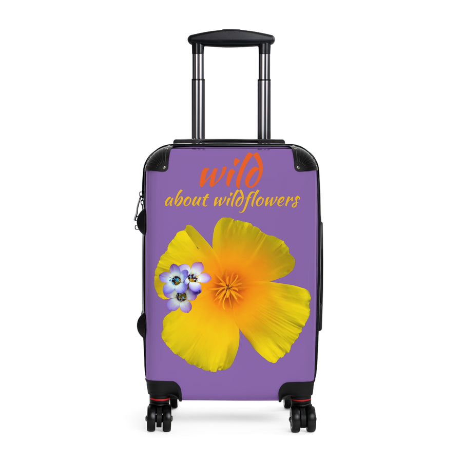 Suitcase - California Poppy & Gilia - Purple