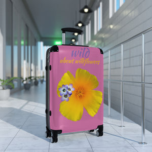 Suitcase - California Poppy & Gilia - Pink