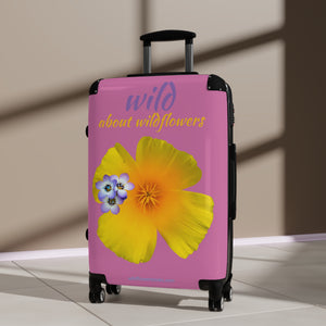 Suitcase - California Poppy & Gilia - Pink