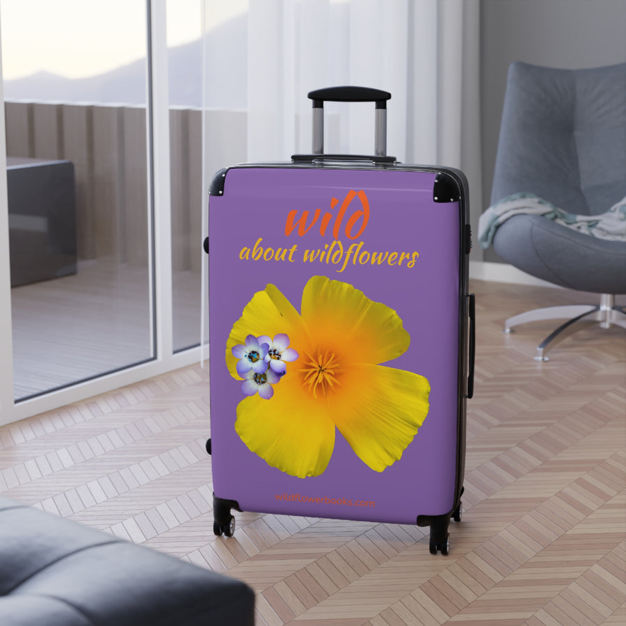 Suitcase - California Poppy & Gilia - Purple