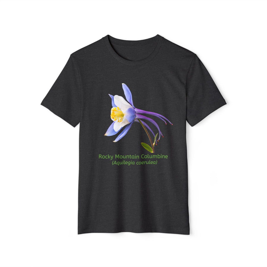 Rocky Mountain Columbine Wildflower Eco T-Shirt