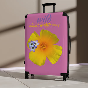 Suitcase - California Poppy & Gilia - Pink