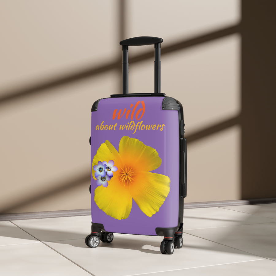 Suitcase - California Poppy & Gilia - Purple