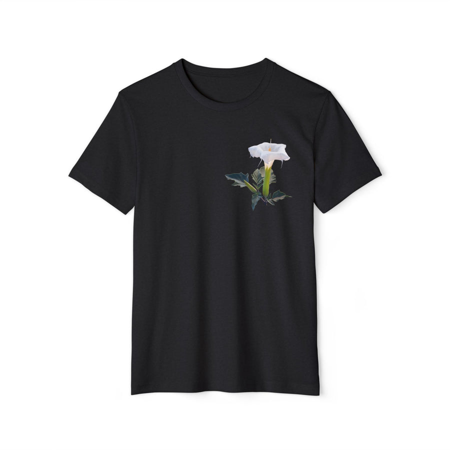 Sacred Datura Small Wildflower Unisex Recycled Organic T-Shirt