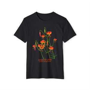 Leopard Lilies - Unisex Recycled Organic T-Shirt