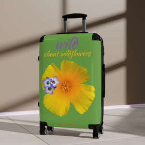 Suitcase - California Poppy & Gilia - Light Green