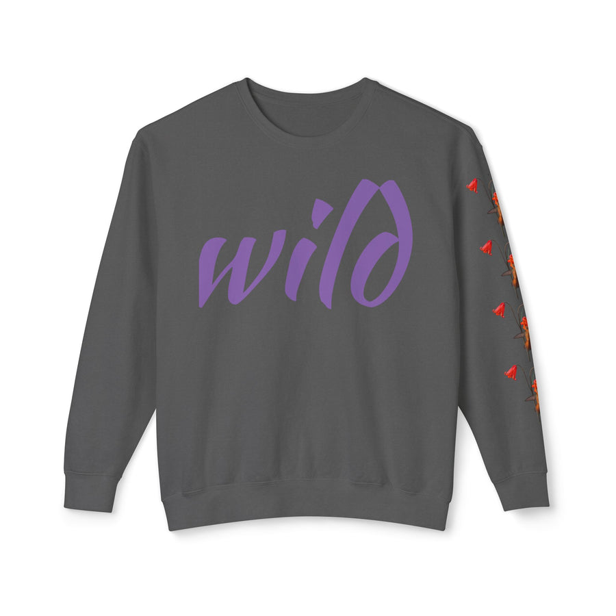 Sweatshirt - Rufous Hummingbird at Scarlet Fritillary Unisex Crewneck