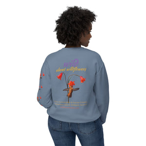 Sweatshirt - Rufous Hummingbird at Scarlet Fritillary Unisex Crewneck