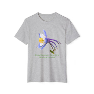 Rocky Mountain Columbine Wildflower Eco T-Shirt