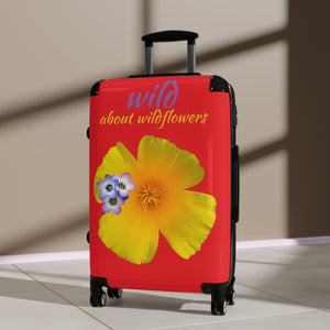 Suitcase - California Poppy & Gilia - Red