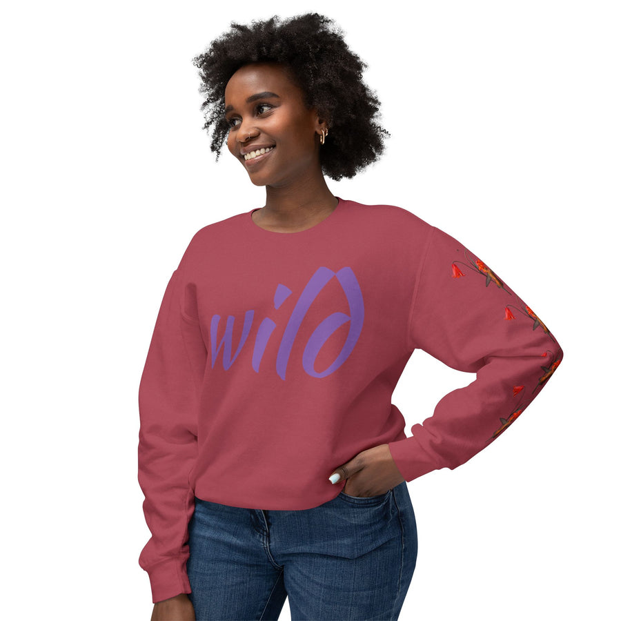 Sweatshirt - Rufous Hummingbird at Scarlet Fritillary Unisex Crewneck